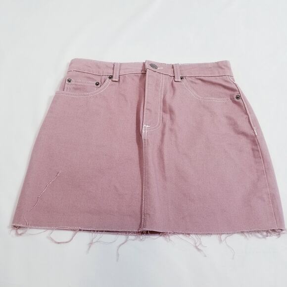 Forever 21 Pink Denim Skirts - Picture 1 of 8